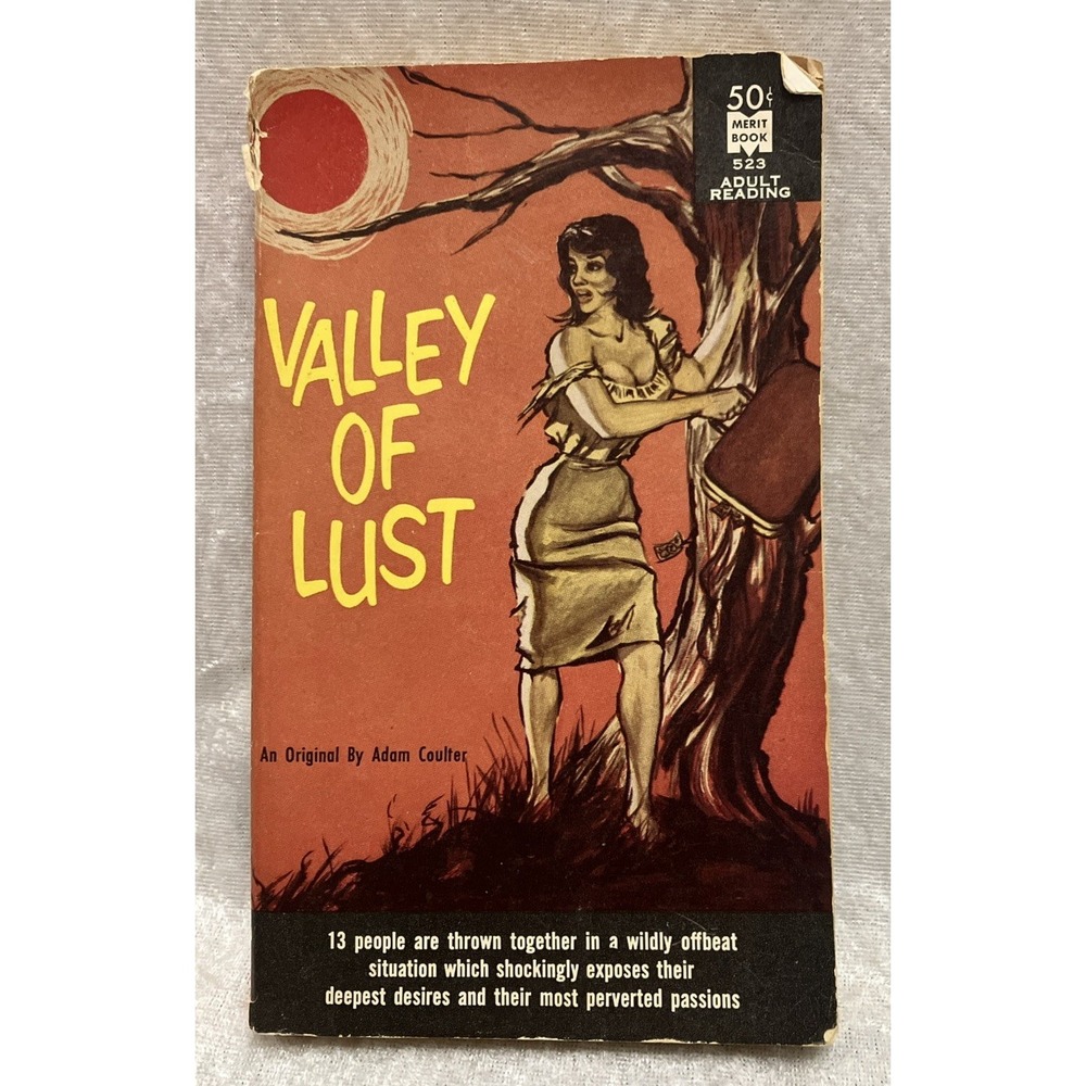 Valley Of Lust By Adam Coulter Vintage Erotica Paperback 1961 Merit Books 523